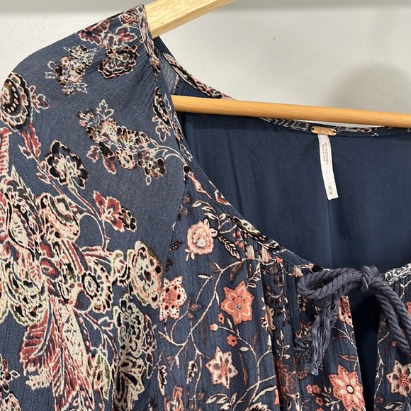 Free People Boho Lucky Loose Swing Mini Dress, Size M - Picture 6 of 16